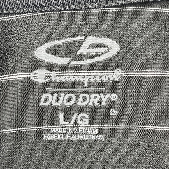 C9 Champion Duo Dry Polo Shirt Mens Large Gray Striped Short Sleeve - Picture 2 of 8